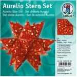 Ursus 34385500 - Faltbl&auml;tter Aurelio Stern Winterzauber, rot / orange, 33 Blatt, aus
