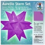 Ursus 15875564 - Faltbl&auml;tter Aurelio Stern uni, aubergine, 33 Blatt, aus