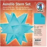 Ursus 15875148 - Faltbl&auml;tter Aurelio Stern uni, petrol, 33 Blatt, aus