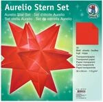 Ursus 15875022 - Faltbl&auml;tter Aurelio Stern uni, rot, 33 Blatt, aus...