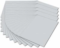 folia 614/50 80 - Fotokarton DIN A4, 300 g/qm, 50 Blatt, hellgrau - zum Basteln...