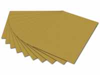 folia 6165 - Fotokarton Gold, 50 x 70 cm, 300 g/qm, 10 Bogen - zum Basteln und