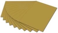 folia 6165 - Fotokarton Gold, 50 x 70 cm, 300 g/qm, 10 Bogen - zum Basteln und