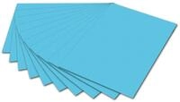 folia 6130 - Fotokarton Himmelblau, 50 x 70 cm, 300 g/qm, 10 Bogen - zum Basteln und