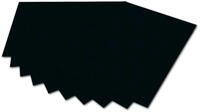 folia 6190 - Fotokarton Schwarz, 50 x 70 cm, 300 g/qm, 10 Bogen - zum Basteln und