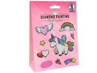 Ursus 43500001 - Diamond Painting Unicorn, Stickern mit funkelnden Diamanten, Set mit