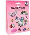 Ursus 43500001 - Diamond Painting Unicorn, Stickern mit funkelnden Diamanten, Set mit