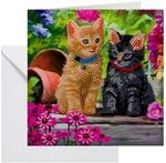 Craft Buddy Crystal Art CCK-A53 Faultier, 18x18cm Kristallkunstkarte, Mehrfarbig