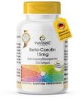 Beta Carotin 15mg - 100 Softgels f&uuml;r 100 Tage, Carotinoid, Provitamin A | Warnke