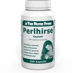 Perlhirse vegane Kapseln 200 Stk. - F&uuml;r gesunde, kr&auml;ftige Haare, N&auml;gel und