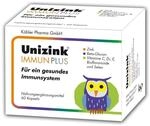 Unizink IMMUN PLUS &ndash; N&auml;hrstoff-Komplex mit Zink, Vitamin C, D3 und E sowie Selen,