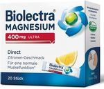 Biolectra Magnesium 400 mg Direct Sticks Zitrone, 20 St&uuml;ck: F&uuml;r eine normale