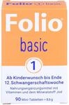 SteriPharm Pharmazeutische Produkte Folio basic 1 filmtabletten, 90 St&uuml;ck