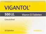 VIGANTOL 500 I.E. Vitamin D3 Tabletten, 50 St. Tabletten