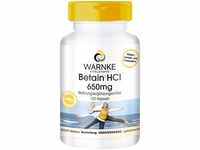 Betain HCl 650mg - hochdosiert - Betain Hydrochlorid - 120 Kapseln - vegan |...