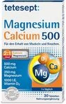 Tetesept Magnesium + Calcium 500 Tabletten f&uuml;r den Erhalt von Muskeln und Knochen,