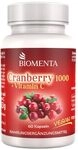 BIOMENTA Cranberry 1000 &ndash; 60 Kapseln hochdosiert - 1000 mg Cranberryextrakt +...