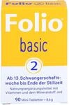 Folio 2 basic &ndash; Fols&auml;ure f&uuml;r Schwangerschaft & Stillzeit &ndash; 90 Mini-Tabletten