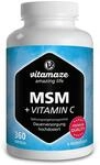 MSM Kapseln + Vitamin C, hochdosiert, 360 Kapseln f&uuml;r 6 Monate, 1.334 mg organisches