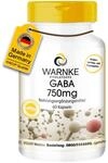 GABA 750mg Kapseln - 60 Kapseln - hochdosiert & vegan - Gamma-Aminobutters&auml;ure 