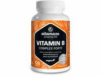 Vitamin B-Komplex extra hochdosiert, 120 vegane Tabletten für 4 Monate, Alle