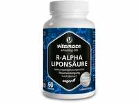 R-Alpha-Liponsäure hochdosiert, 200 mg je Kapsel, vegan, 2 Monatskur, natürliche