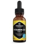 Vitamin D3 Tropfen hochdosiert 1000 IE, 50 ml (1700 Tropfen), Cholecalciferol