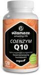 Coenzym Q10 hochdosiert, 200 mg pro Kapsel, vegan, 120 Kapseln f&uuml;r 4 Monate,...