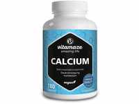 Calcium Tabletten hochdosiert vegan, 180 Tabletten für 3 Monate, 800 mg