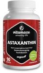 Astaxanthin Kapseln hochdosiert & vegan, 4 mg nat&uuml;rliches Astaxanthin Pulver aus der