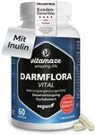 Darmflora Vital Kapseln hochdosiert magensaftresistent, 60 vegane Kapseln Probiotika