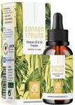 NATURTREU&reg; Vitamin D3 K2 Tropfen hochdosiert & vegan - 100% pflanzlich (ohne