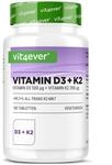 vit4ever Vitamin D3 20.000 I.E + Vitamin K2 200 &micro;g MK7 Depot - 180 Tabletten -