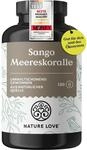 NATURE LOVE&reg; Sango Meereskoralle - 180 Kapseln - Nat&uuml;rliche Quelle f&uuml;r Calcium