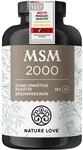NATURE LOVE&reg; MSM 2000mg mit Vitamin C - 365 laborgepr&uuml;fte Tabletten -...