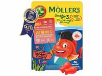 Möller's Omega 3 Kapseln für Kinder | Natürliche Omega 3 Fischtran mit