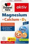 Doppelherz Magnesium + Calcium + D3 | Magnesium als Beitrag f&uuml;r die Muskelfunktion