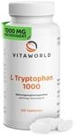 L-Tryptophan - L Tryptophan hochdosiert 1000mg je Tablette (120 vegane Tabletten) -