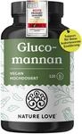 NATURE LOVE&reg; Glucomannan aus der Konjak Wurzel - 120 Kapseln. - Hochdosiert - 4000mg
