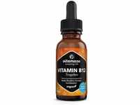 Vitamin B12 Tropfen hochdosiert & vegan 500 mcg, 50 ml (1700 Tropfen),