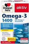 Doppelherz Omega-3 1400 mg - Hochdosiertes Omega-3-Konzentrat plus Vitamin E - Hoher
