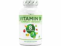 Vitamin B Komplex Intenso - 180 Kapseln (6 Monate) - Premium: Mit bio-aktiven...