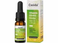 Casida® Vitamin D3 + K2 Tropfen Kinder VEGAN - Hoch bioverfügbar mit 25 µg...