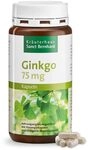 Sanct Bernhard Ginkgo-Kapseln 75 mg | Ginkgo biloba Extrakt | Mit 18,4 mg