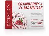 BOTANICY Cranberry + D-Mannose - Unterstützt Blase & Harnwege - PACRAN®