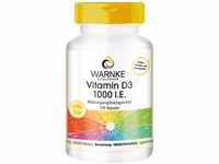 Vitamin D3 1000 I.E. - hochdosiert - Cholecalciferol - 100 Kapseln | Warnke
