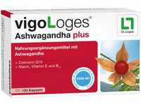 vigoLoges® Ashwagandha plus - 120 Kapseln - Nahrungsergänzungsmittel mit
