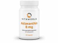 vitaworld Astaxanthin 8 mg, 100% natürlich aus der Alge Haematococcus...