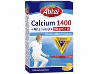 Abtei Calcium 1400 + D + K - hochdosiert - Mit Vitamin D und Vitamin K - Zum Erhalt