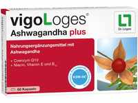vigoLoges® Ashwagandha plus - 60 Kapseln - Nahrungsergänzungsmittel mit...